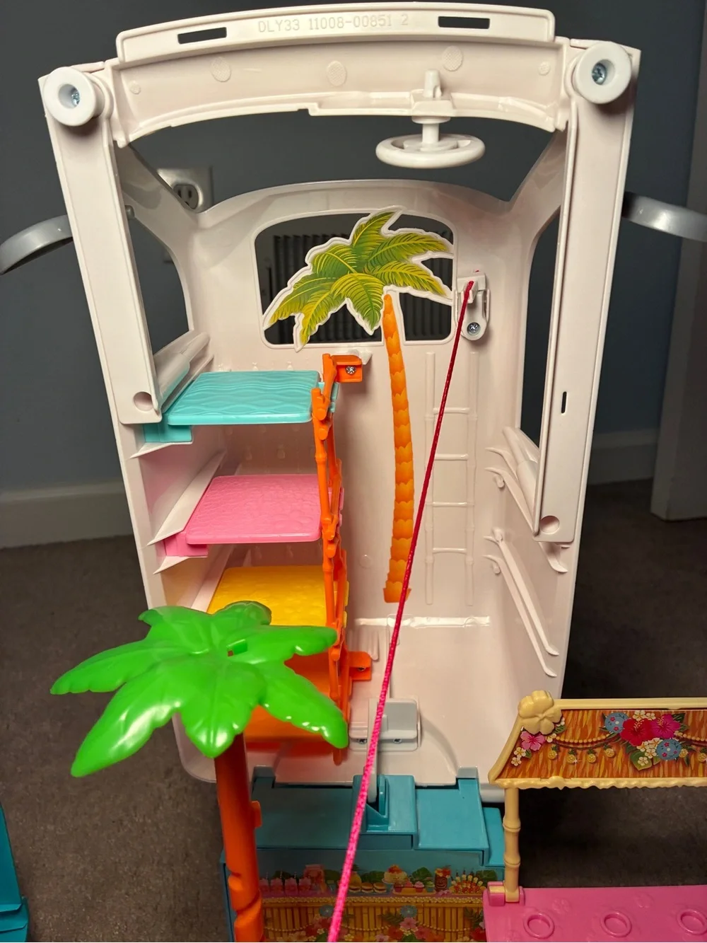 Barbie Ultimate Puppy Mobile~Fold Out Playset~ Van Vehicle, Car, SUV, Pet Camper